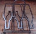 A Metal Wine Rack.